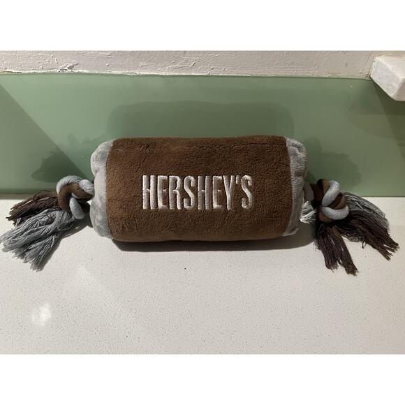 Hershey's Chocolate Brown and Grey Rope Chocolate Bar Dog Toy - Picture 1 of 6